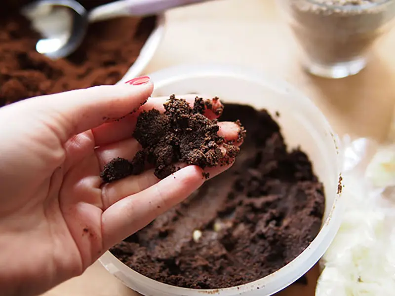 bã cà phê khử mùi