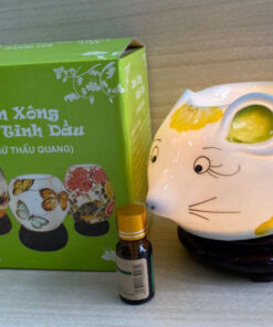 Đèn Xông Tinh Dầu Bát Tràng Chuột Size Nhỏ