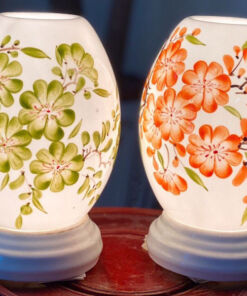 Combo Đèn Xông Tinh Dầu Dáng Trứng Hoa Cúc