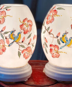 Combo Đèn Xông Tinh Dầu Dáng Trứng Hoa Trà Chích Bông