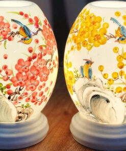 Combo Đèn Xông Tinh Dầu Hoa Đào Họa Mi