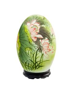 Đèn xông tinh dầu vẽ hoa sen - Gốm sứ Bát Tràng