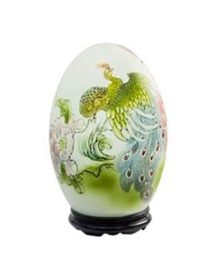 Đèn xông tinh dầu vẽ chim công - Gốm sứ Bát Tràng