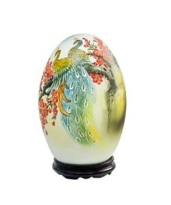 Đèn xông tinh dầu vẽ chim công S1 - Gốm sứ Bát Tràng