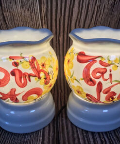 Đèn Xông Tinh Dầu Miệng Lượn - Bình An - Tài Lộc