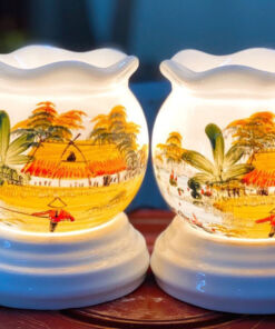 Đèn Xông Tinh Dầu Size Lớn Miệng Lượn- Làng Quê S3