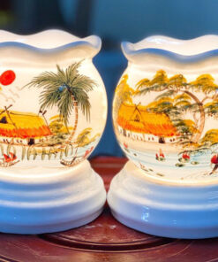 Đèn Xông Tinh Dầu Size Lớn Miệng Lượn - Làng Quê