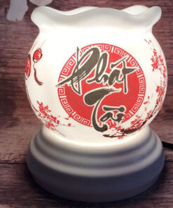 Đèn Xông Tinh Dầu Size Lớn Miệng Lượn- Chữ Phát Tài