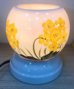 Đèn Xông Tinh Dầu Size Lớn Miệng Lượn- Cúc Vàng