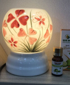 Đèn Xông Tinh Dầu Size Lớn Miệng Tròn- Cỏ 4 Lá