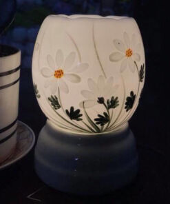 Đèn Xông Tinh Dầu Bát Tràng Trống Cúc Họa My