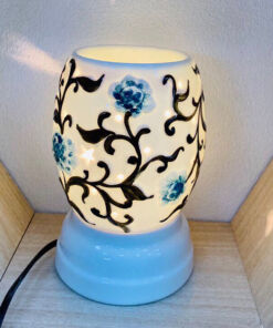 Đèn Xông Tinh Dầu Bát Tràng Dáng Xoài- Hoa Giây