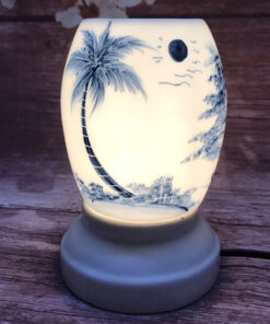 Đèn Xông Tinh Dầu Bát Tràng Dáng Xoài - Phong Cảnh