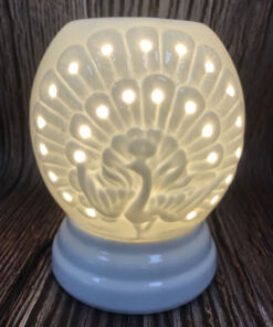 Đèn Xông Tinh Dầu Bát Tràng Chim Công Size Lớn