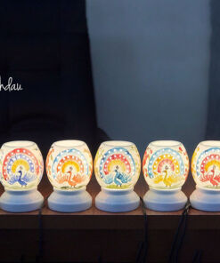 Đèn Xông Tinh Dầu Bát Tràng Chim Công Màu Size Lớn