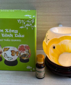 Đèn Xông Tinh Dầu Bát Tràng Hình Cá Con