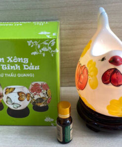 Đèn Xông Tinh Dầu Bát Tràng Gà Con S2