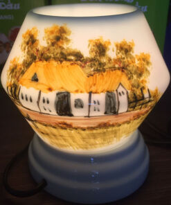 Đèn Xông Tinh Dầu Bát Tràng Dáng Lồng Làng Quê S2