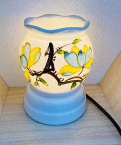 Đèn Xông Tinh Dầu Mini Miệng Lượn Cành Hoa