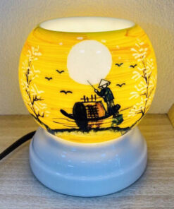 Đèn Xông Tinh Dầu Bát Tràng Mini Miệng Tròn Hoàng Hôn