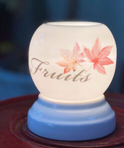 Đèn Xông Tinh Dầu Bát Tràng Mini Miệng Tròn Lá Mùa Thu