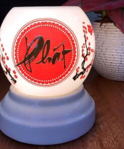 Đèn Xông Tinh Dầu Bát Tràng Mini Miệng Tròn Chữ Phát