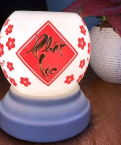 Đèn Xông Tinh Dầu Mini Miệng Tròn Thư Pháp Phát Lộc