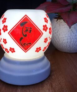 Đèn Xông Tinh Dầu Bát Tràng Mini Miệng Tròn Tài Lộc