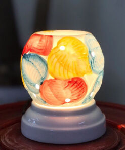 Đèn Xông Tinh Dầu Bát Tràng Nổi Màu