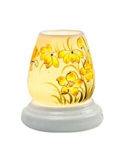 Đèn xông tinh dầu vẽ hoa S5 - Gốm sứ Bát Tràng