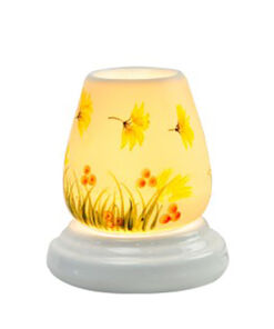 Đèn xông tinh dầu vẽ hoa S6 - Gốm sứ Bát Tràng