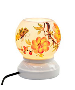 Đèn xông tinh dầu vẽ bướm hoa - Gốm sứ Bát Tràng