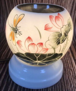 Đèn Xông Tinh Dầu Bát Tràng Hoa Sen