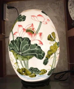 Đèn Xông Tinh Dầu Size Lớn Dáng Trứng Hoa Sen