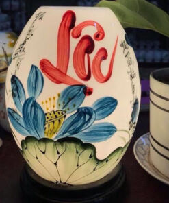 Đèn Xông Tinh Dầu Size Lớn Dáng Trứng- Chữ Lộc