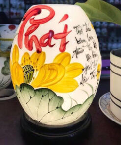 Đèn Xông Tinh Dầu Size Lớn Dáng Trứng- Chữ Phát