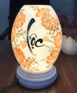 Đèn Xông Tinh Dầu Bát Tràng Thư Pháp Chữ Lộc