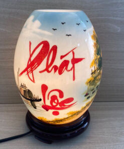 Đèn Xông Tinh Dầu Bát Tràng Thư Pháp Phát Lộc