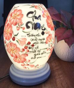 Đèn Xông Tinh Dầu Bát Tràng Thư Pháp Cha Mẹ