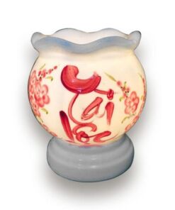 Đèn Xông Tinh Dầu Bát Tràng Size Nhỏ - Tài Lộc