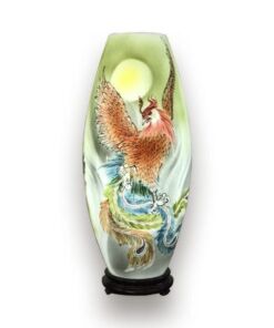 Đèn Xông Tinh Dầu Bát Tràng Phượng Hoàng Lửa H52cm