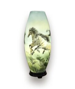 Đèn Xông Tinh Dầu Bát Tràng - Bát Mã - H52cm