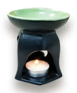 Chân Đèn Xông Tinh Dầu Bát Tràng Đốt Nến - Hình Lục Giác