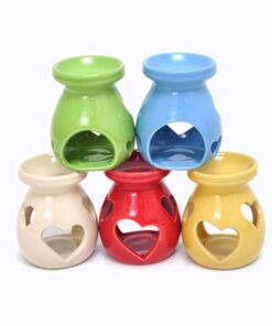 Chân Đèn Xông Tinh Dầu Bát Tràng Đốt Nến - Tròn TD14