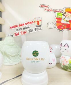 Đèn tinh dầu in logo SÔNG XANH