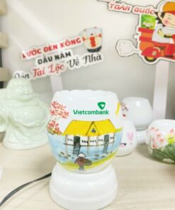 Đèn tinh dầu in logo VIETCOMBANK
