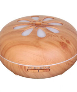 Máy Khuếch Tán Tinh Dầu Cánh Hoa Đen- Vân Gỗ Sáng