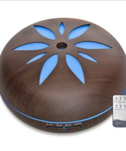 Máy Khuếch Tán Tinh Dầu Cánh Hoa Vàng- Vân Gỗ Tối