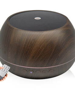 máy khuếch tán trụ tròn 1000ml vân gỗ tối