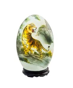 Đèn xông tinh dầu vẽ con Hổ gốm Bát Tràng